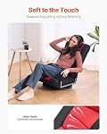 VEVOR Floor Chair, Adjustable Meditation Chair with Back Support, Folding Sofa Chair for Reading TV Watching and Gaming, Portable Floor Seat Lounge Sofa Chair for Kids Teens Adults, Gray