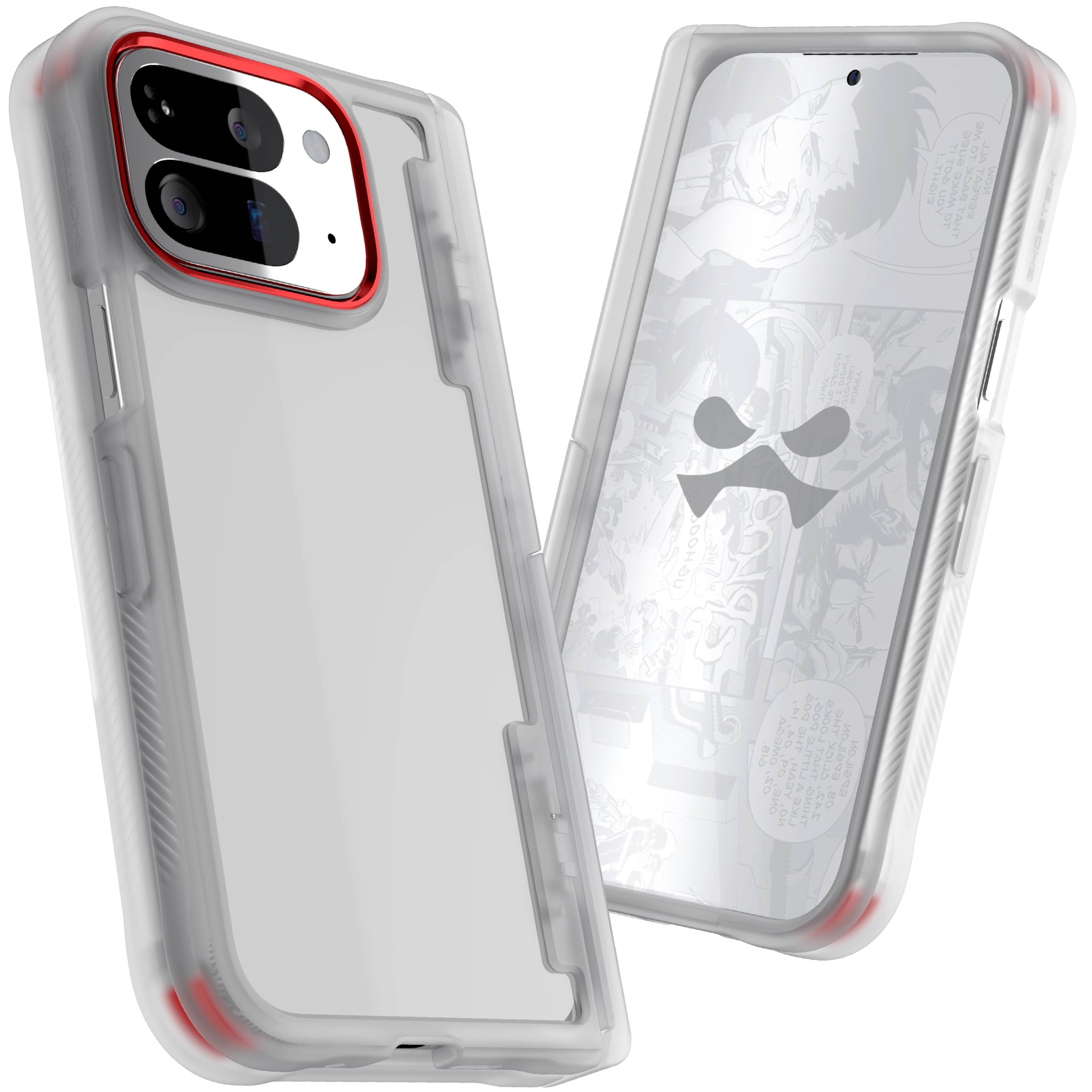 Ghostek Covert Schutzhülle für Pixel 10 Pro Fold 2025 mit integriertem Ständer und vollständigem Scharnierschutz, transparent, entworfen für Google Pixel10 Pro Fold 20,3 cm (8 Zoll) (transparent)