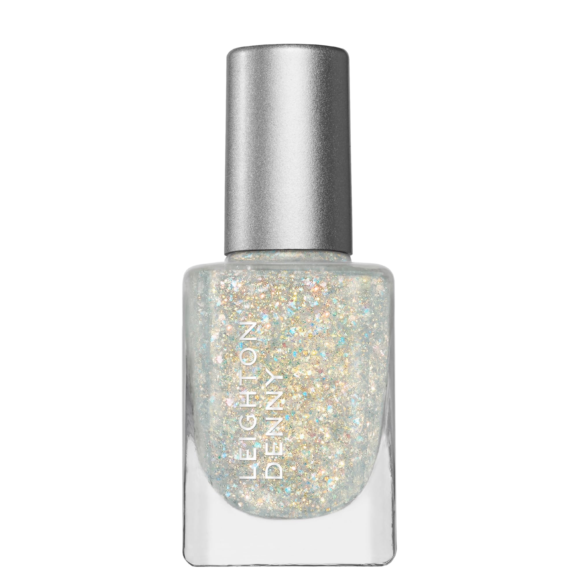 LEIGHTON DENNY Nail Polish | Angel Kiss | semi-sheer holographic champagne nail polish | vegan