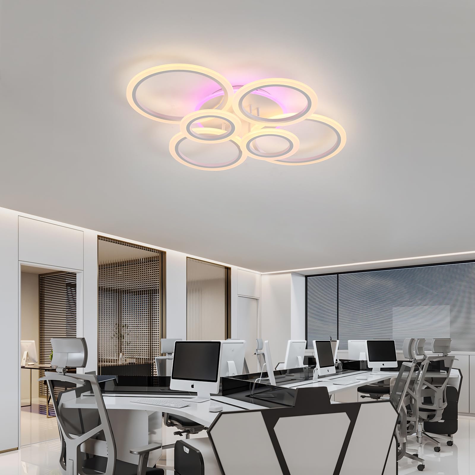 plafón redonda,70W plafon techo interior,plafon led techo blanco control remoto,luz led lampara techo modernos,lamparas de techo salon para comedor,dormitorio,cocina,3000K-6000k