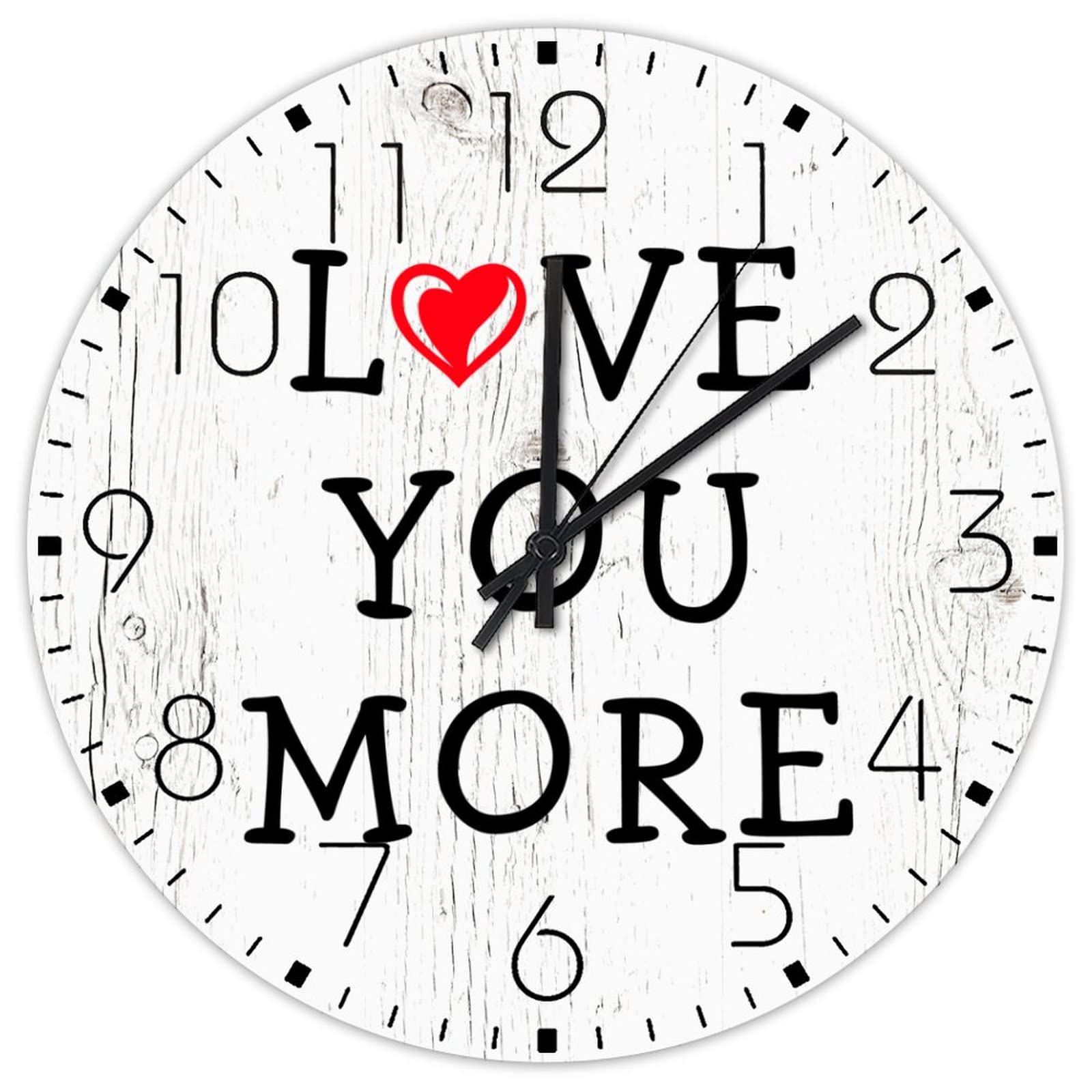 Horloge bois silencieuse 30cm pour rompre la monotonie d'une salle d'art