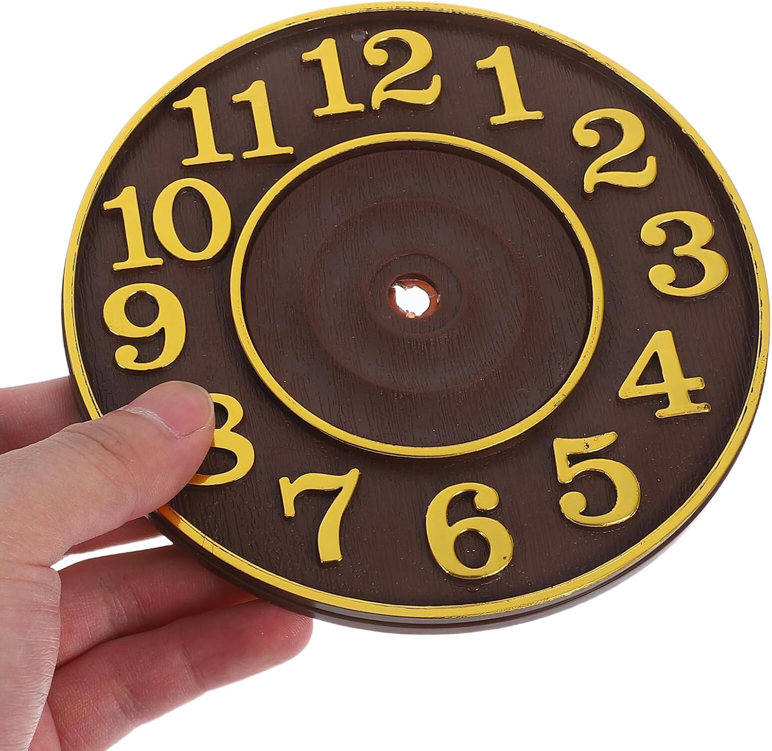 Retro Cuckoo Clock Replacement Parts with Arabic Numerals Dial, Mini Pendulum Wall Clock Component for Home and Office Decorative Use