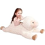 IKASA Large Sheep Stuffed Animal Plush Toy,Giant Lamb Cute Jumbo Soft Toys,30 Huge Big Size Plushy Fat Oversized Plushie,Gifts for Kids (Sheep)