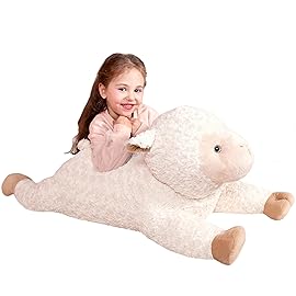 IKASA Large Sheep Stuffed Animal Plush Toy,Giant Lamb Cute Jumbo Soft Toys,30 Huge Big Size Plushy Fat Oversized Plushie,Gifts for Kids (Sheep)