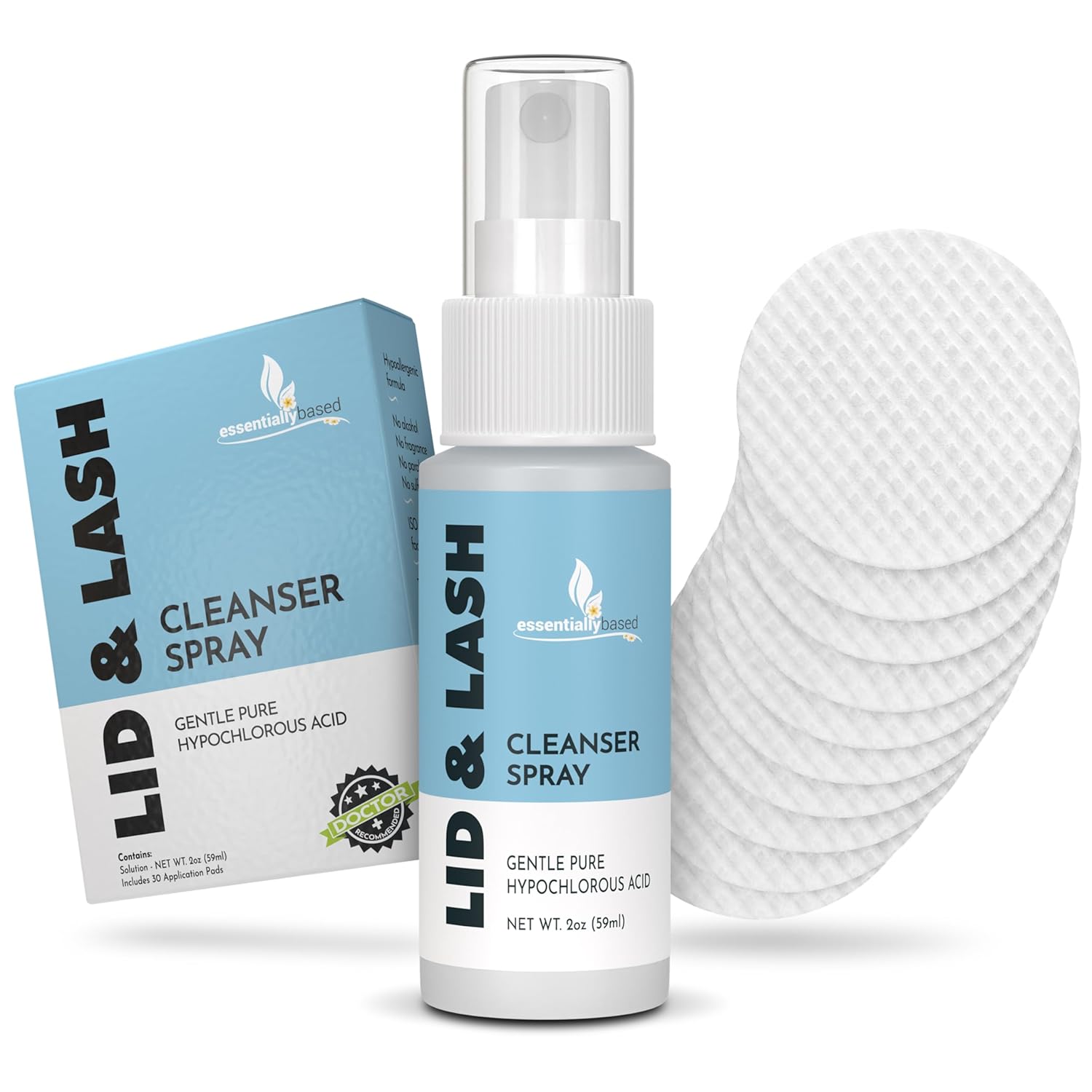 Essentially Based Eyelid Cleanser Kit 2 oz Eyelids and