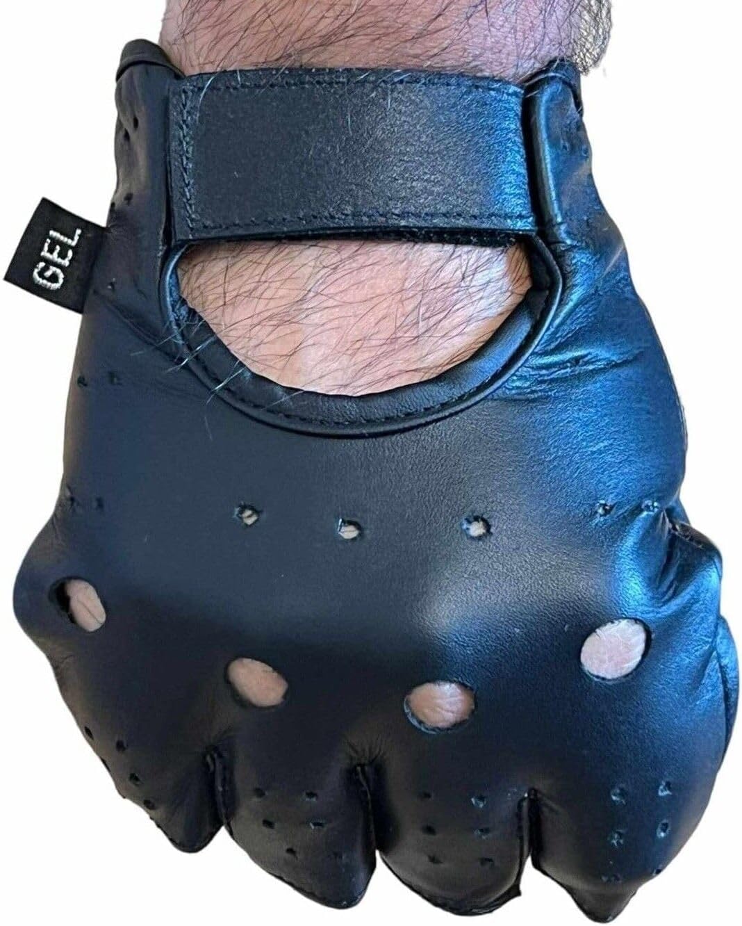 Gants sans doigts | Gants de moto en cuir sans doigts pour homme et femme | Gants de cyclisme sans doigts | Gants de sport, gants de fitness Gants également pour VTT