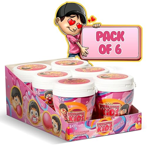 Bubblegum Kids Goma de mascar sin azúcar, sabor clásico de goma de mascar sin azúcar, chicle para niños y adultos que anhelan nostalgia  vegano y