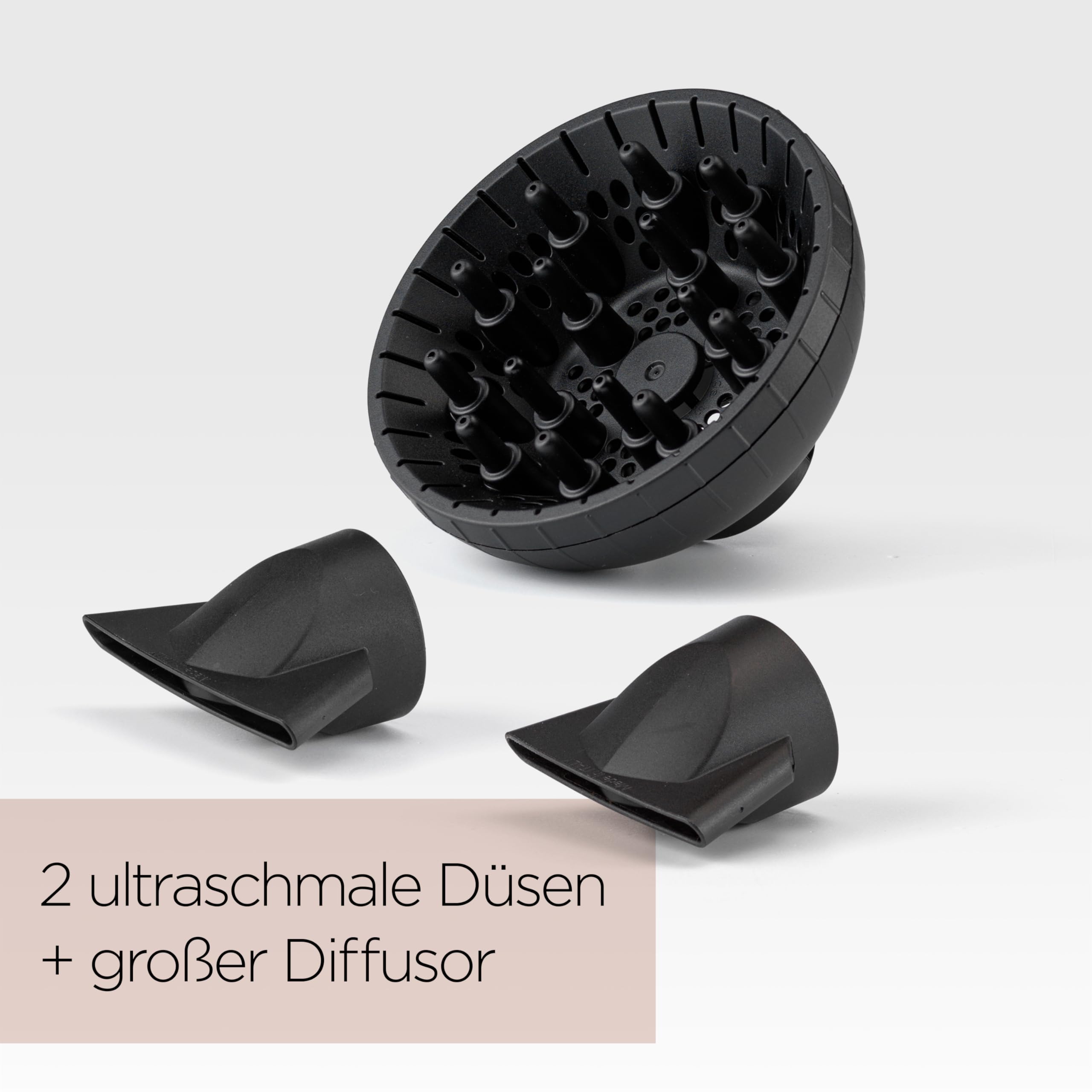BaByliss Italian Air Pro Föhn mit Diffusor – Hergestellt in Italien, 2200W Hochleistungs-Haarföhn, Ionen Anti-Frizz-Technologie, 2 Temperatur- und 2 Geschwindigkeitsstufen, Schwarz, 6719DE