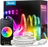 Govee 100ft RGBIC LED Strip Lights&comma; Smart LED Lights Work with Alexa and Google Assistant&comma; LED Lights for Bedroom WiFi App Control Segmented DIY Multiple Colors&comma; Color Changing Light&comma; &lpar;2 x 50ft&rpar;