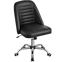 Yaheetech Sedia da Ufficio Scrivania Cameretta Senza Braccioli Ergonomica Imbottita