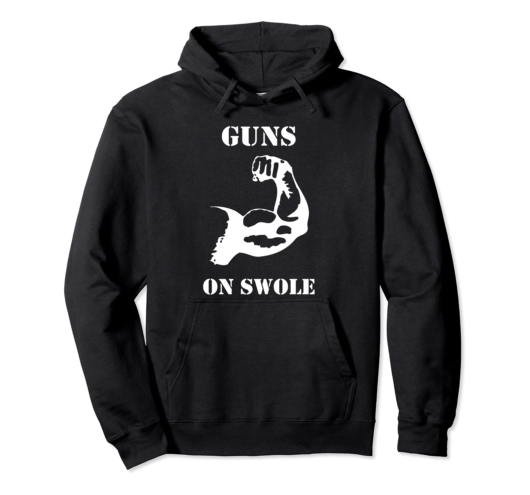 Guns On SwolePersonal Trainer Bodybuilder Gym Workout Gear Pullover Hoodie