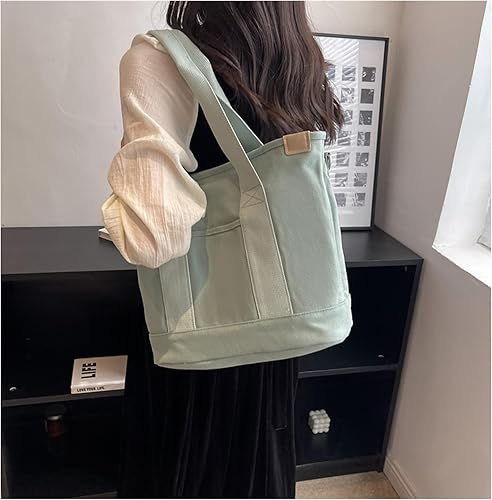 Miniatura 5 de Small Tote Bag with Zipper Large Tote Bag for Women,Canvas Crossbody Shoulder Bag Satchel Hobo Messenger Bag with Pockets
