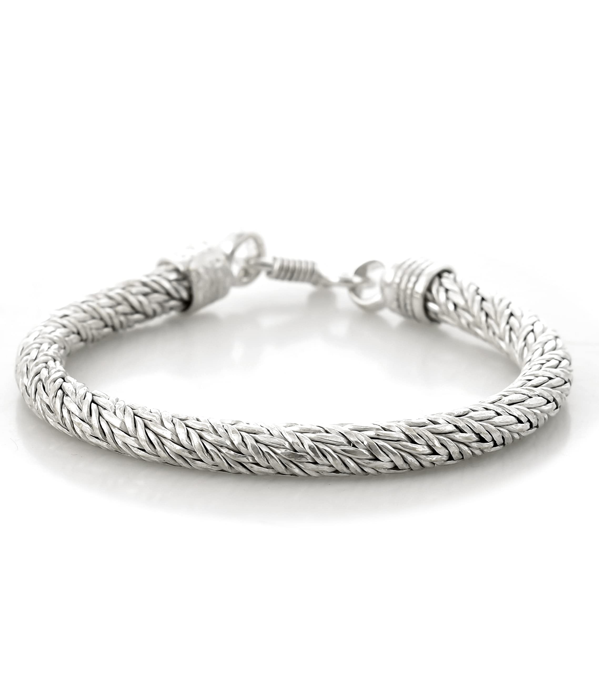 Rozy Style Mens Oxidised Metal Silver Plated Flowers Design Bracelet for Men and Boys(Style Code 27) (B0B42C7982) Amazon Price History, Amazon Price Tracker