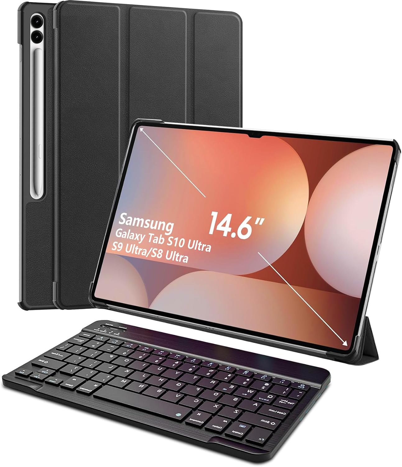 Keyboard Case for Samsung Galaxy Tab S11 Ultra 14.6" | Detachable Magnetic Keyboard, Trackpad, 7-Color Backlit, DeX Mode, AI Key, Pen Holder, Smart Auto Sleep/Wake