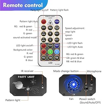 Katomi Disco Lights With Strobe Projector 240 India