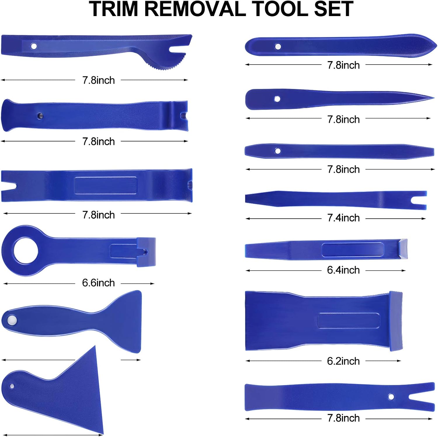 TEQUIERO Trim Removal Tool Set, 205PCS Car Panel Fastener Audio Plastic Trim Removal Repair Tool Kit,Push Pin Bumper Retainer Clip Sets Auto Clip Pliers,Blue/Yellow : Tools & Home Improvement