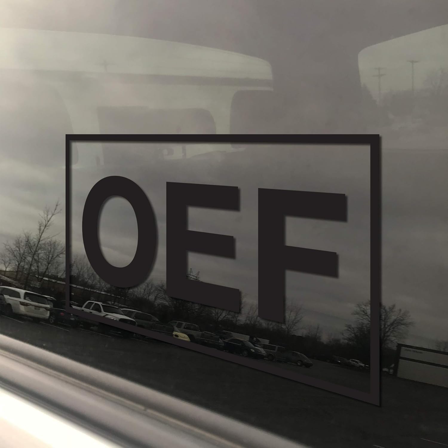 Operation Enduring Freedom OEF Veteran 10 Pack 3x5 Black Window Decal Lifetime Replacement Heavy Duty Die Cut Vinyl Veteran Bumper Sticker
