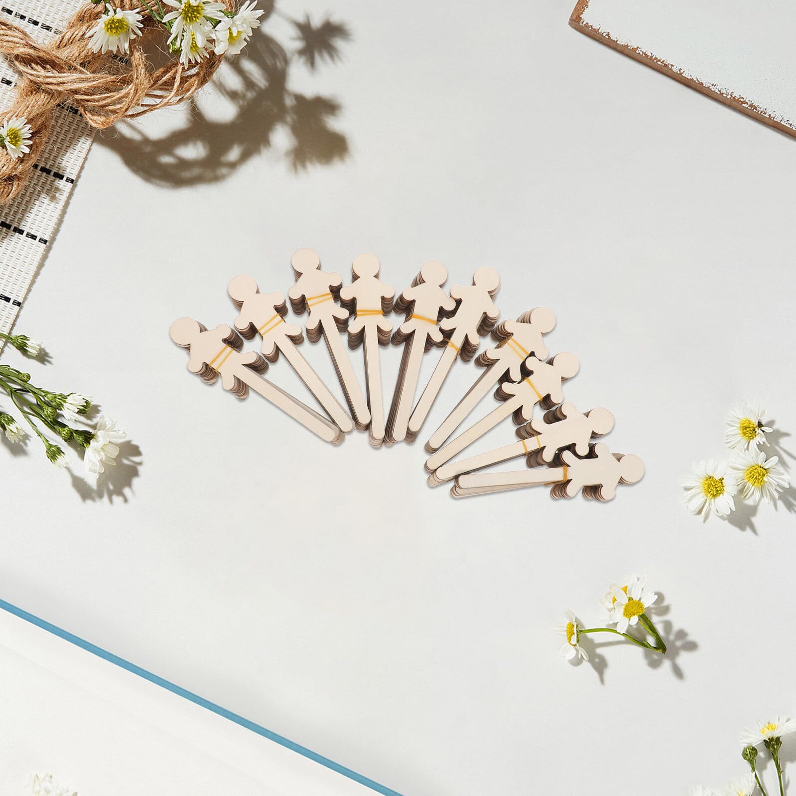 Figuras de Madera sin Terminar para Niños, 150 Piezas