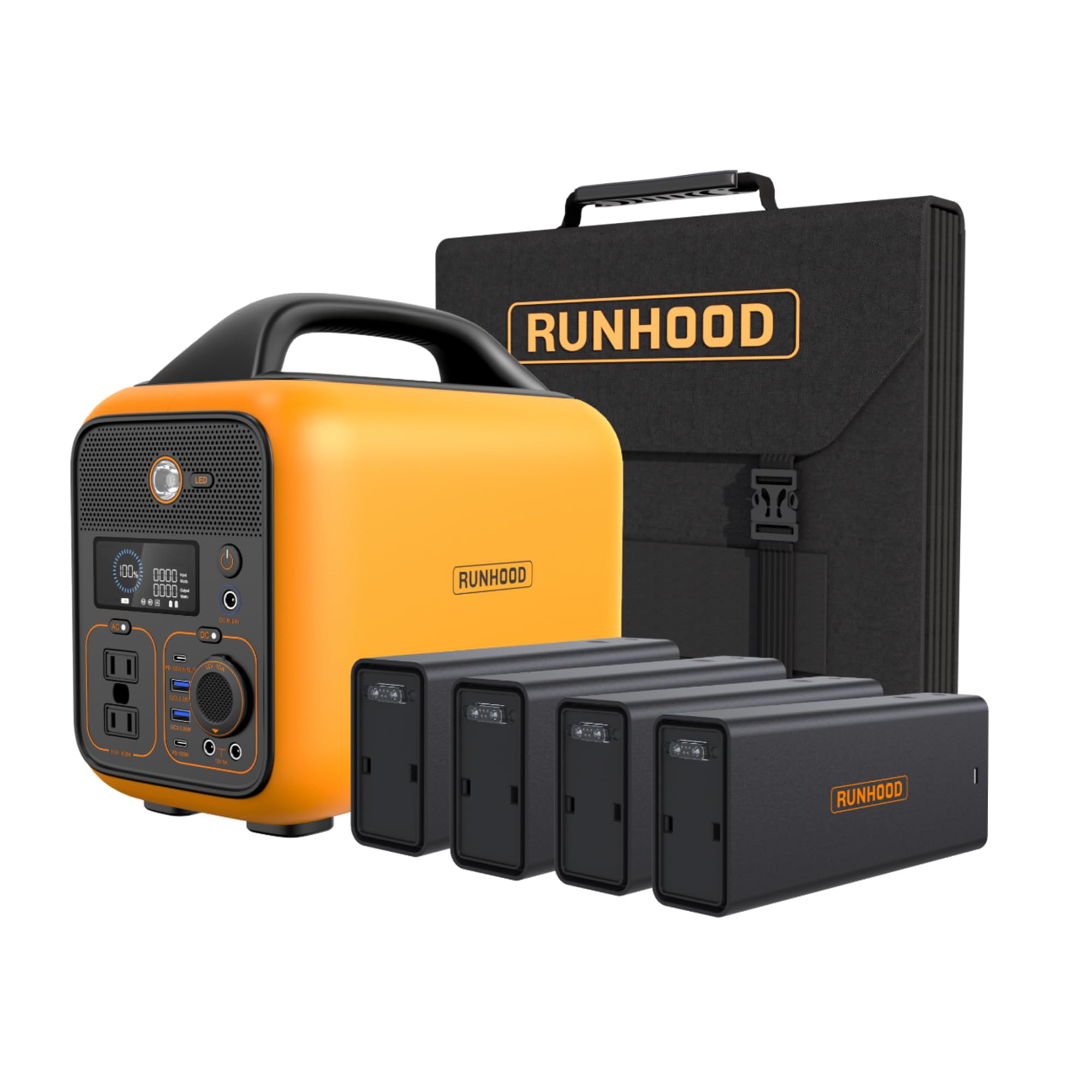 Amazon.co.jp: RUNHOOD RALLYE 600 PLUS ポータブル電源 ソーラー 