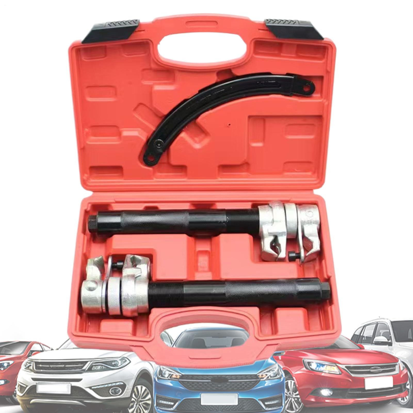 Compresor De Muelles Para Amortiguadores Juego de Compresores de Muelles | Herramienta De Reparación Con De Seguridad Para Dirección Frenos Componentes Del Motor Coche