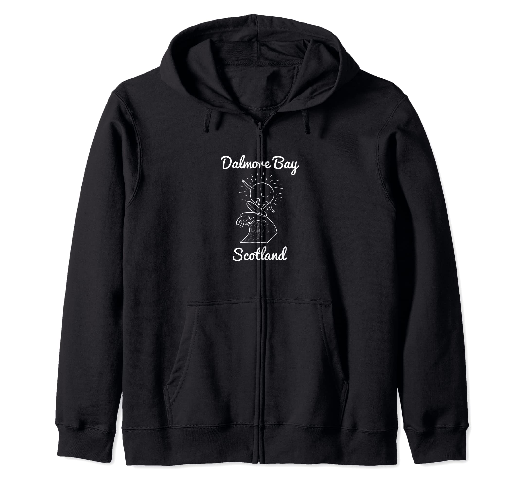 Dalmore Bay Outer Hebrides Scotland Surfing Souvenir Surf Zip Hoodie