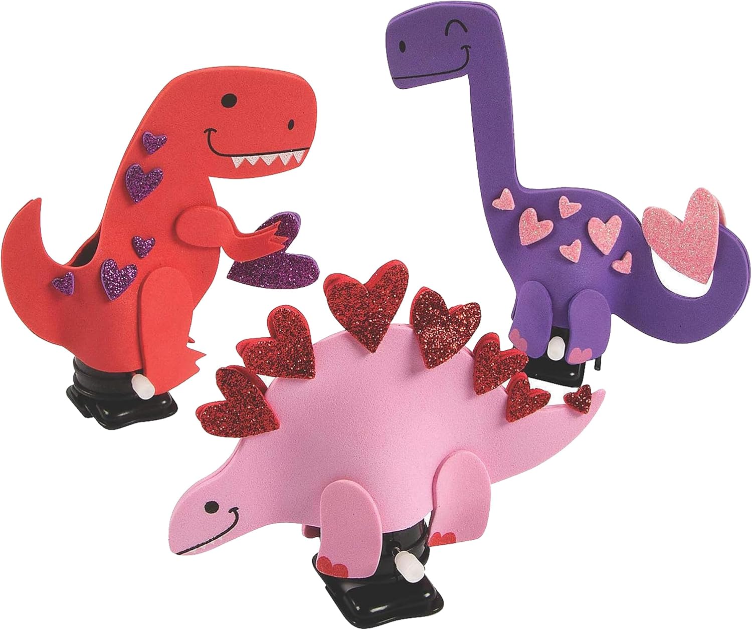 Wind Up Dinosaur Valentine Craft Kit - Makes 12 - Crafts for Kids and Fun Home Activities