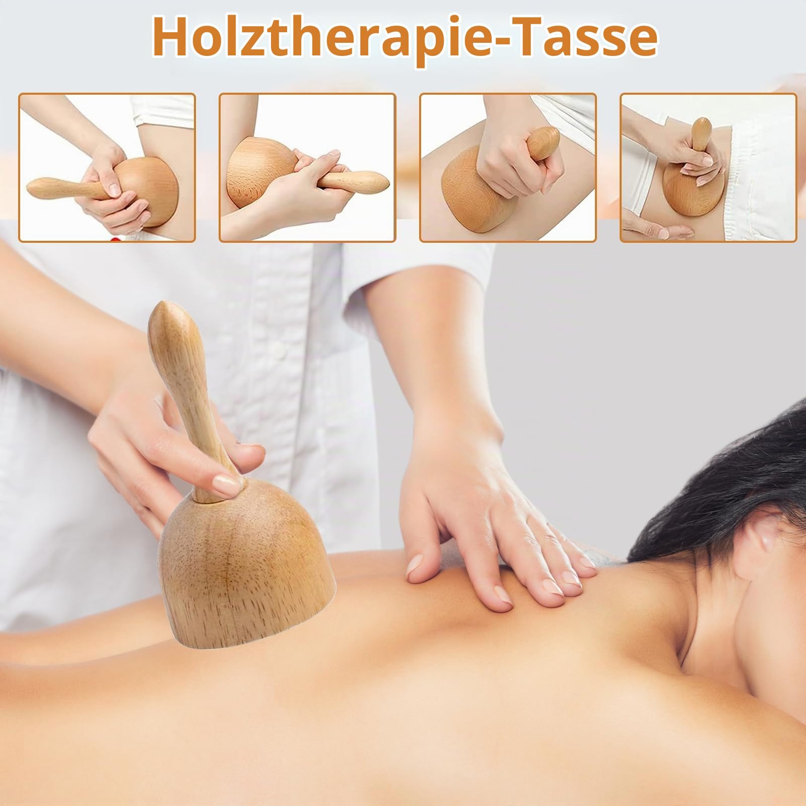 16 Stück Holz Maderotherapie Set,Faszienrolle Holz Professionelles Massage Set,Massageroller Beine,Rücken Massagegeräte,Body Gua Sha,Entspannung Therapie Tools für Körperformung,Anti Cellulite,Stress