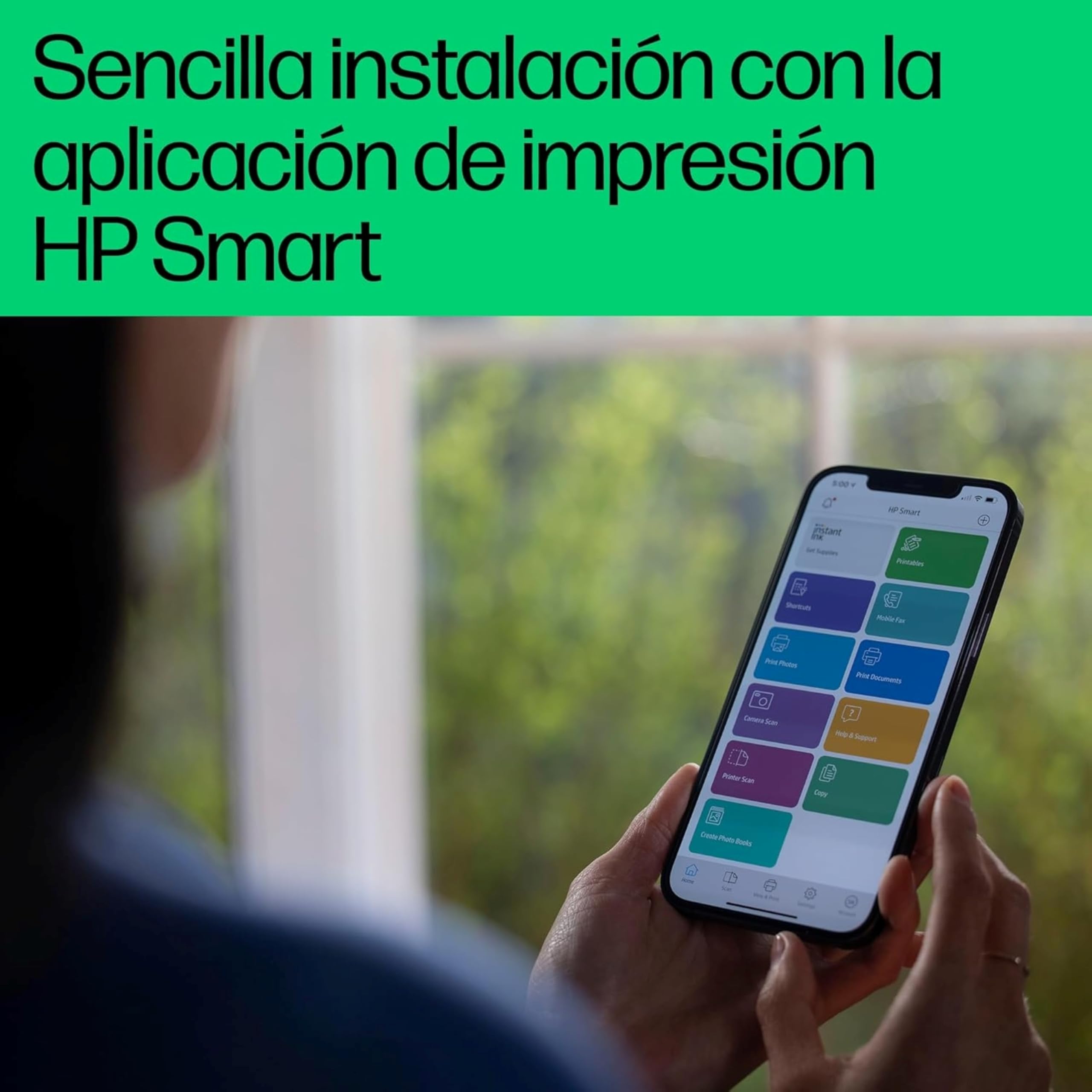 HP DeskJet 2820e Impresora Multifunción de Inyección de Tinta A4 a Color, Impresión a Doble Cara Manual, 7,5 ppm, Wi-Fi, Smart, Blanca