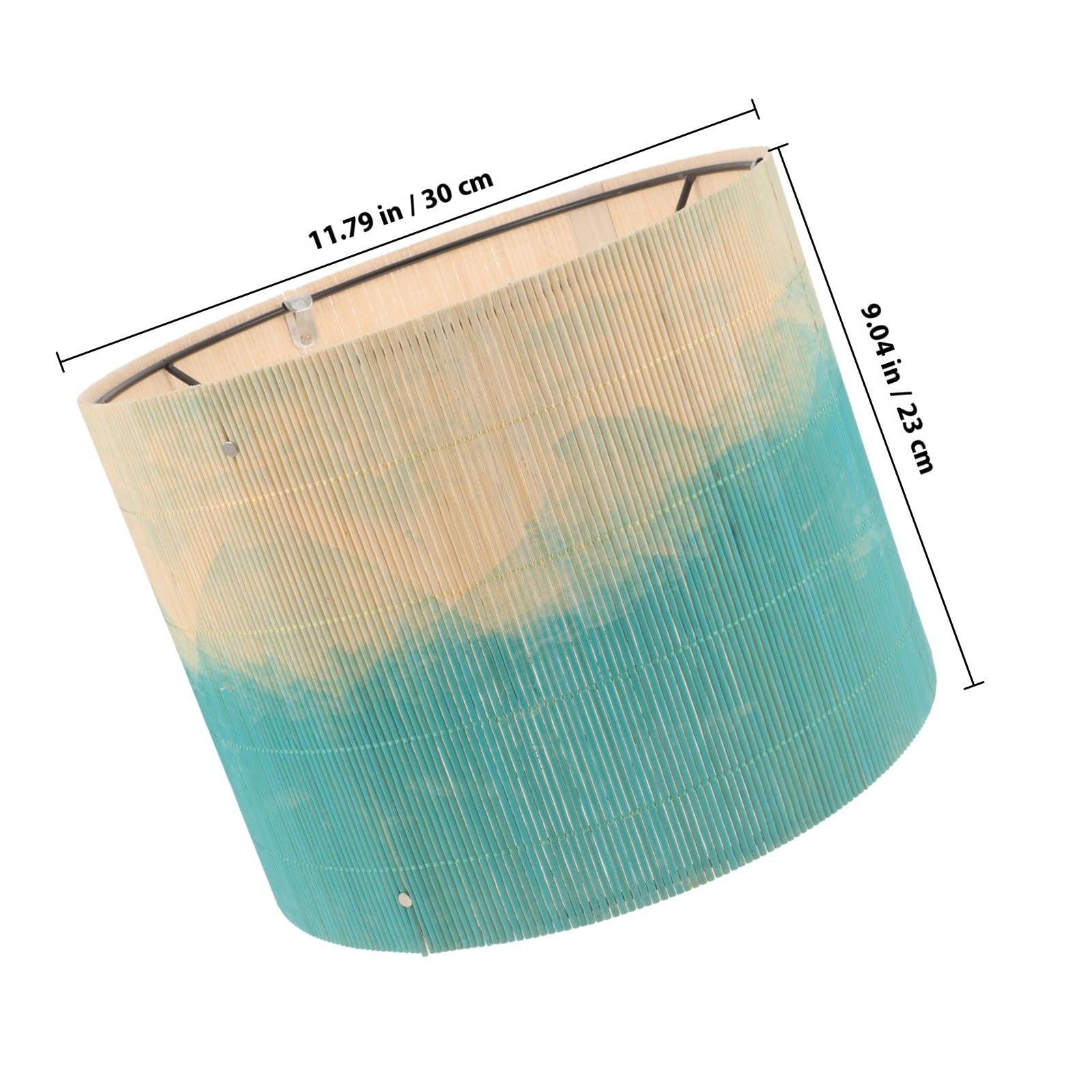 Pantalla de Lámpara de Bambú Grande Estampado Acuarela Abstracta Cubierta para Lámpara E27 y Colgante Decoración para Hogar y Salón Pantalla Versátil y Resistente