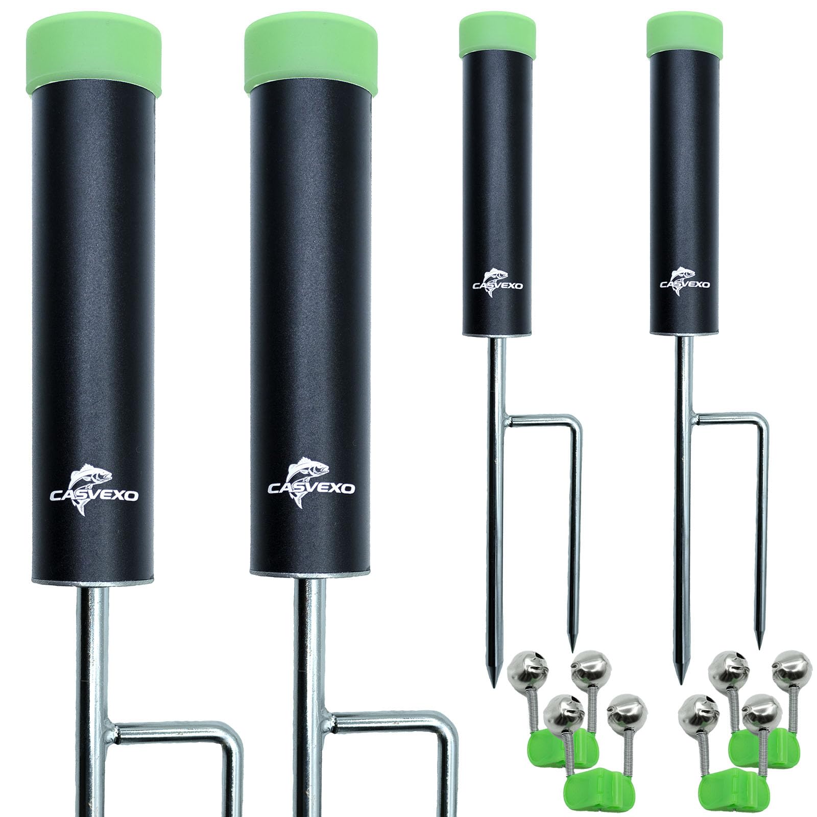 casvexo 4 Pack Aluminum Rod Holders