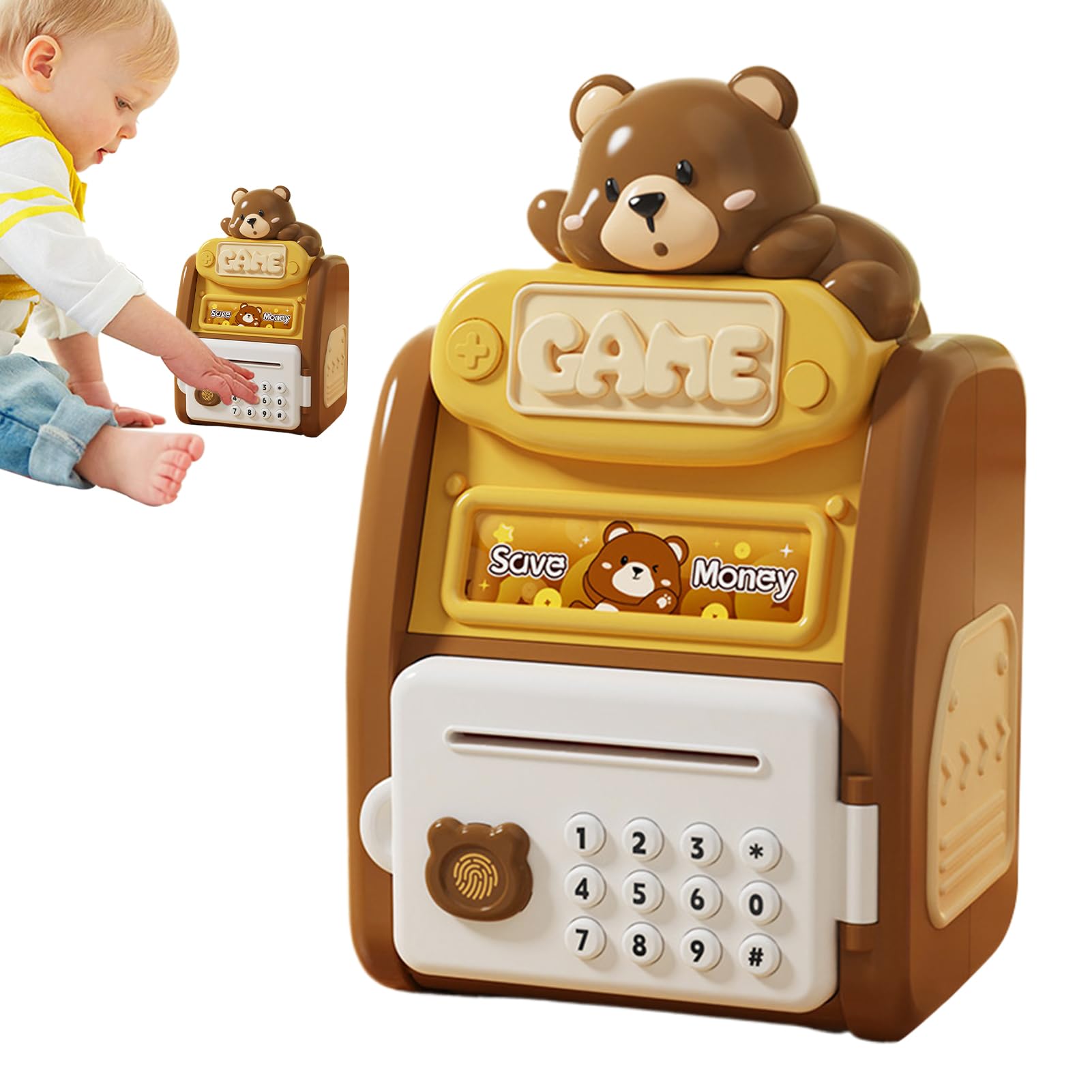 Boîte à épargne électronique pour ne plus perdre les pièces des enfants à la maison