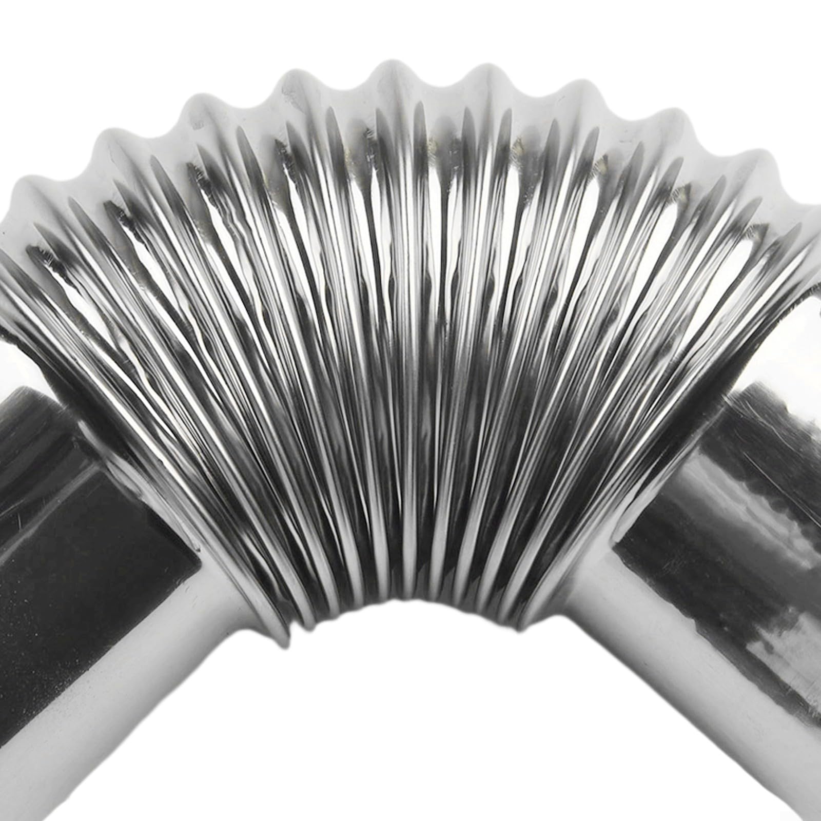 Kolanko rury kominowej ze stali nierdzewnej, wkładka kominowa, rura stalowa do pieców, kominków, grilla, wentylacja, wiele rozmiarów, 50-100 mm, srebrna (60 mm)