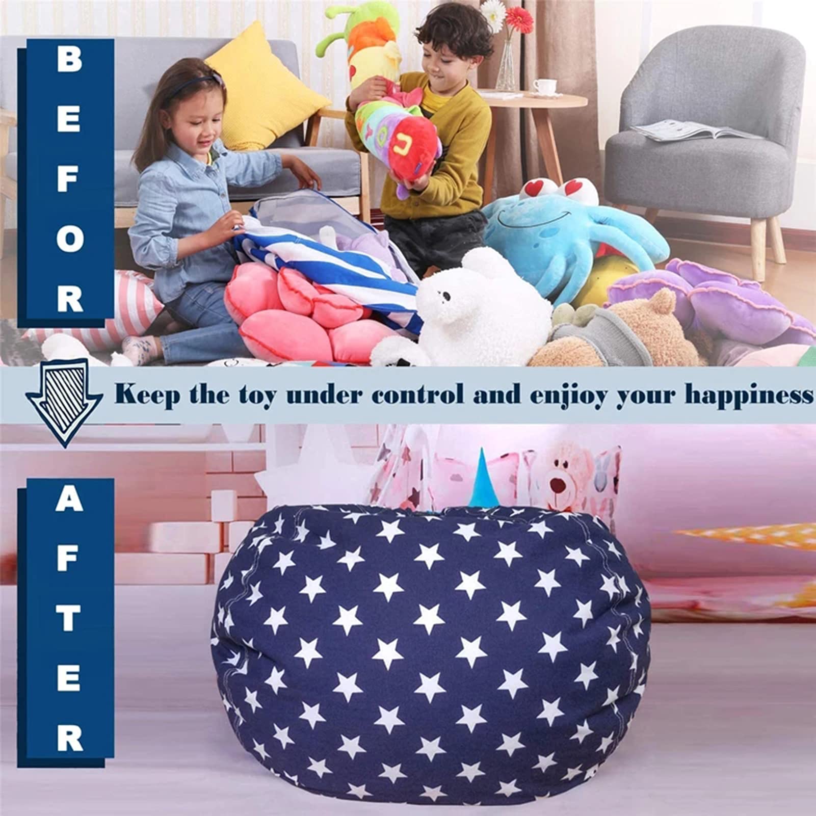 Jlobnyiun Stofftier-Stuhl Aufbewahrung - Wasserdicht Mit Sichtfenster