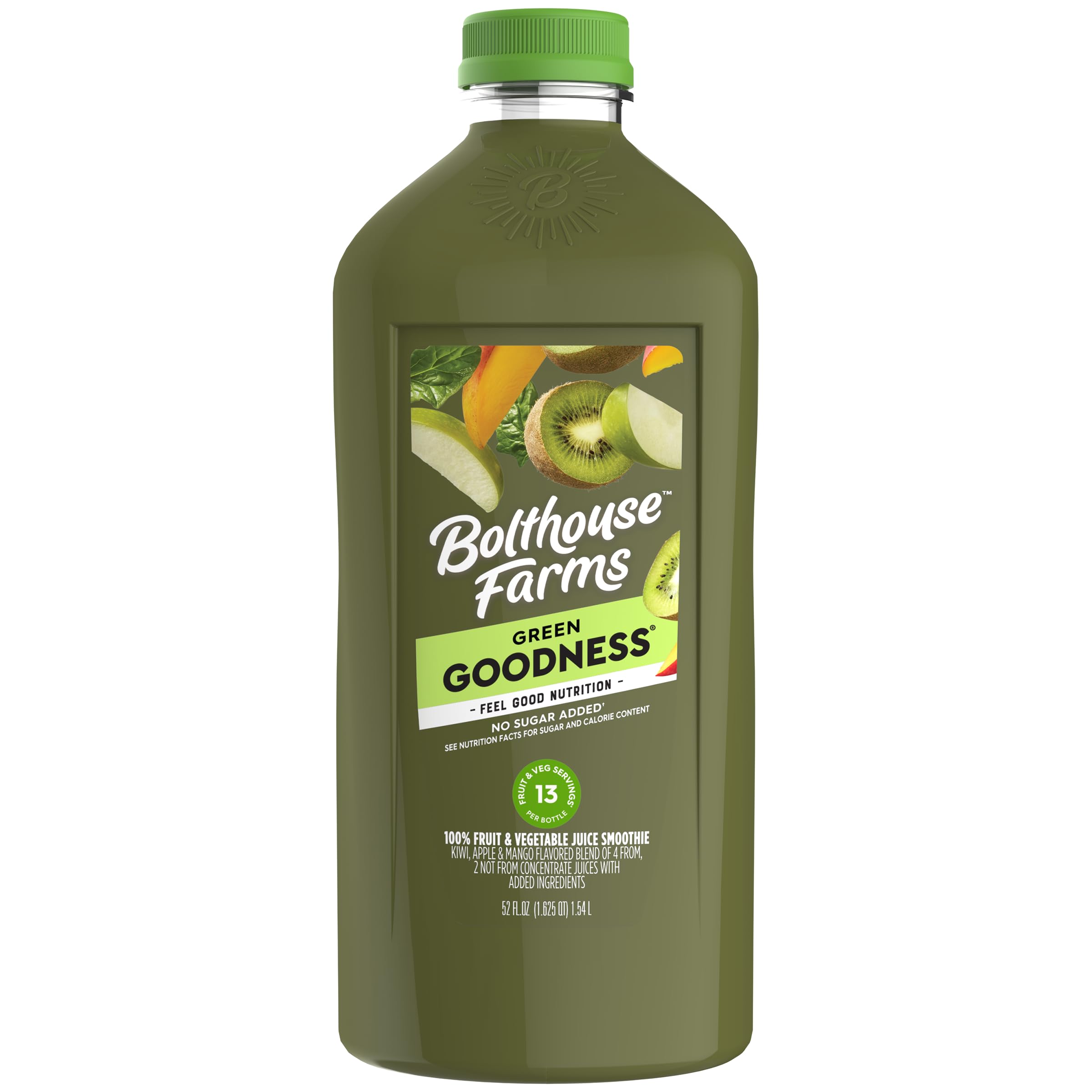 Bolthouse Farms Fruit Juice Smoothie, Green Goodness, 52 fl. oz. Bottle