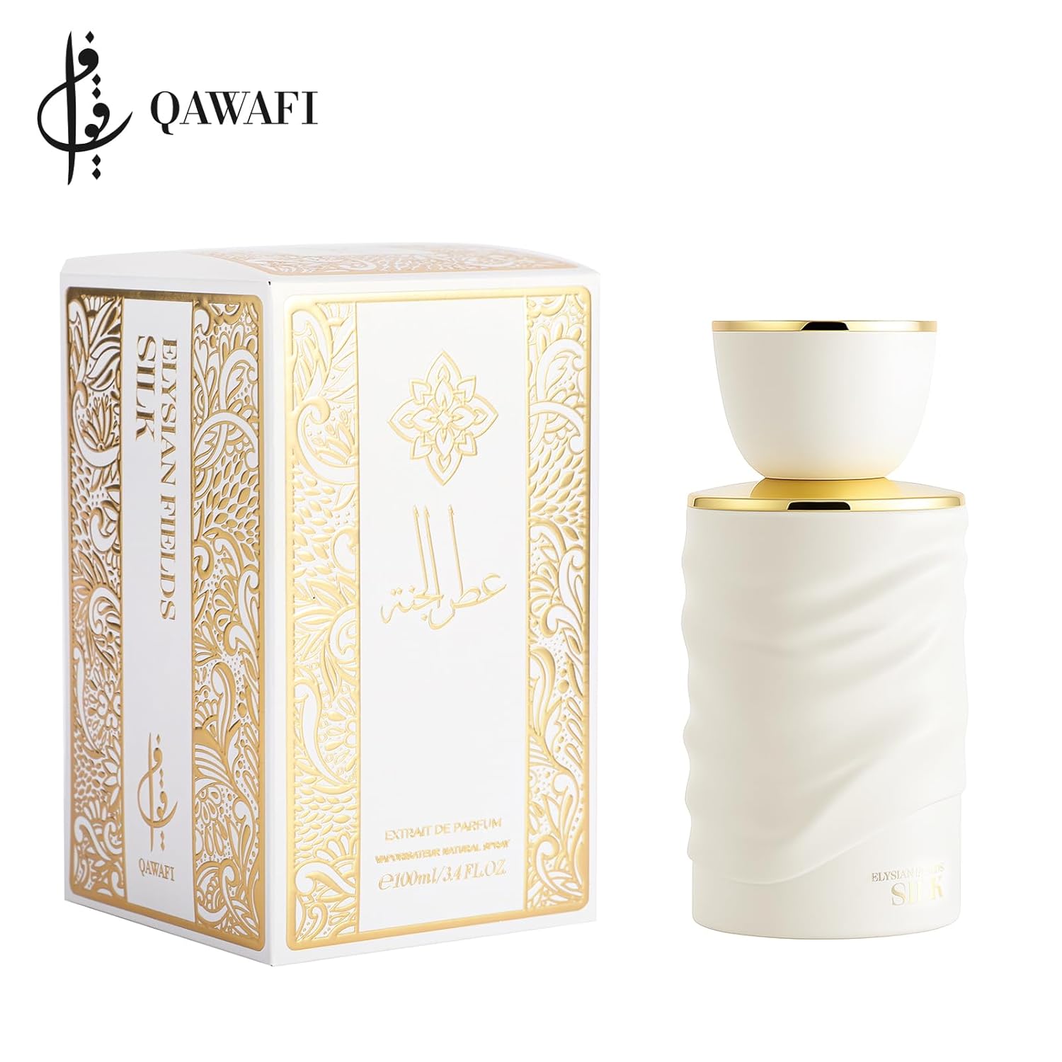 Elysian Fields-Silk, Floral, Fruity, Gourmand, Vanilla Eau de Parfum Long-Lasting Fragrance for Women, 3.40 Ounce / 100 ml