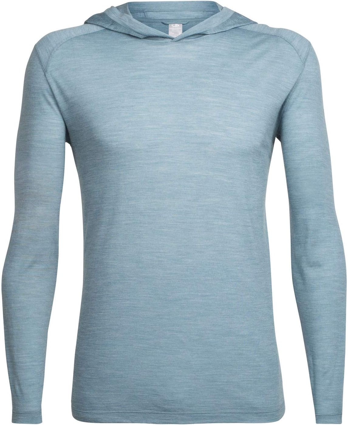 Icebreaker Merino Men's Sphere Long Sleeve Lightweight Hoodie for Travel, New Zealand Merino Wool