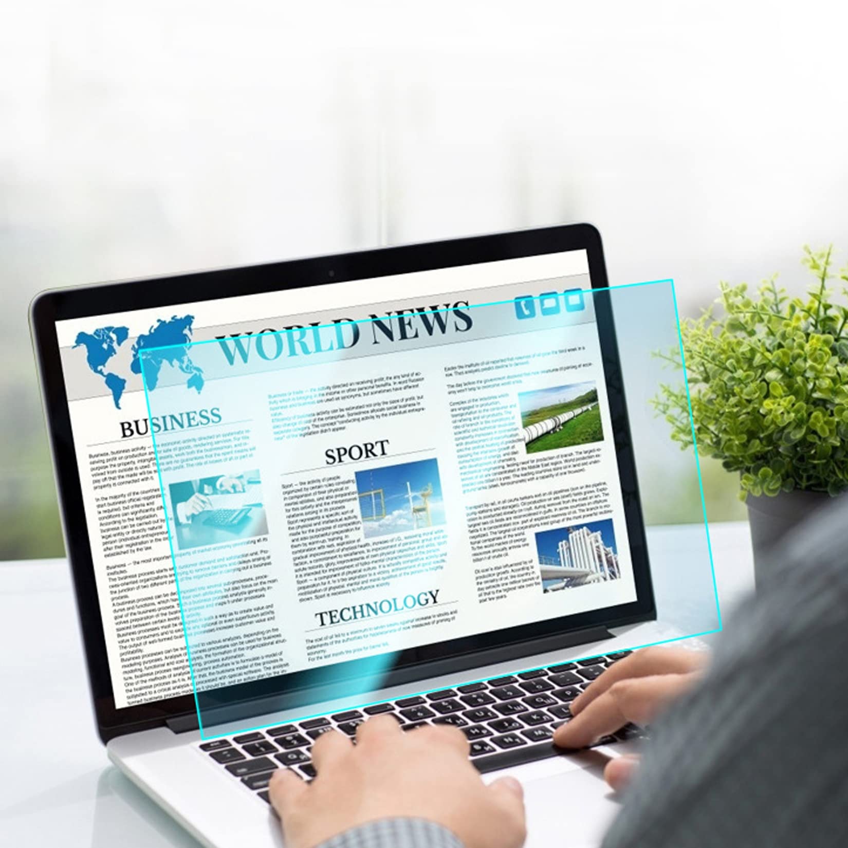 Wygaszacz ekranu notebooka, Folia ochronna na ekran laptopa z powłoką antyrefleksyjną 11,6-17,3, zestaw 5 matowych folii komputerowych, kompatybilna z filtrem światła niebieskiego(14 inch)