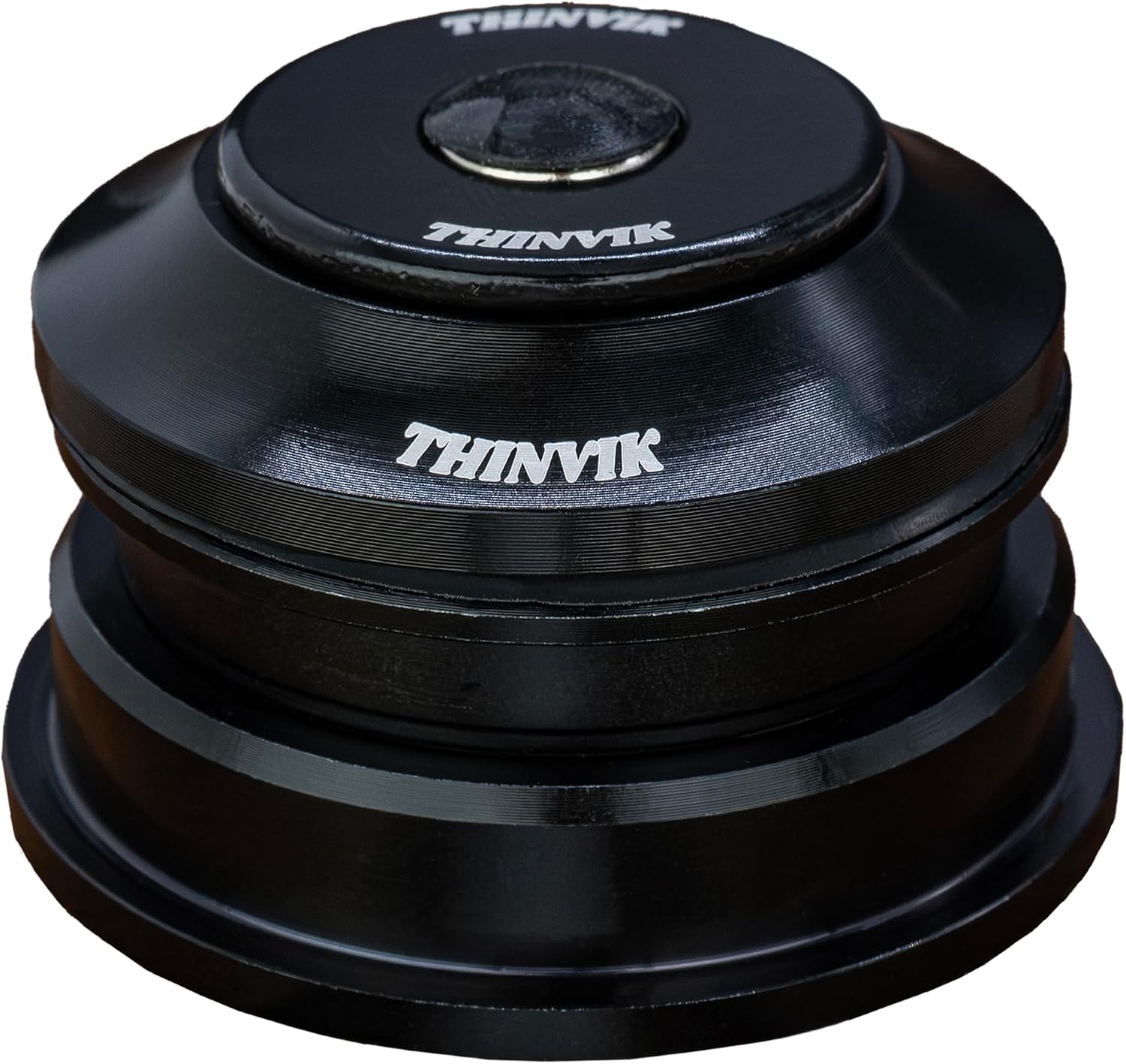 Thinvik Bike Headset 1-1/8 inch Threadless MTB Bicycle Headsets, 34 44 44-50.6 41.8-52 44-55 44-56mm Head Tube Straight Steerer Fork Bearing for MTB Road Bikes, Black