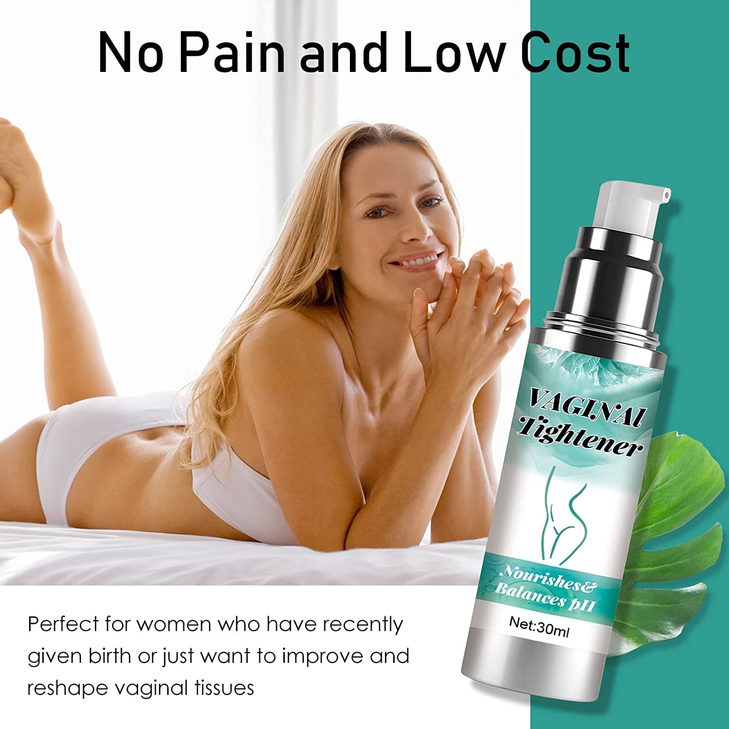 Crema di serraggio vaginiale, risultati rapidi e duraturi e migliora la salute dei prodotti di serraggio vaginiale, migliora la sensibilità intima, gel di serraggio vaginale per le donne (2 pezzi)