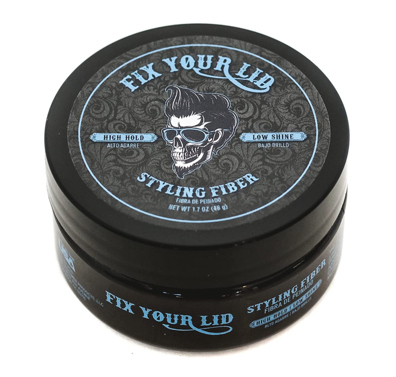 Fix You Lid High Hold Styling Fiber 1.7oz Mens Hair Cream with Low Shine Styling