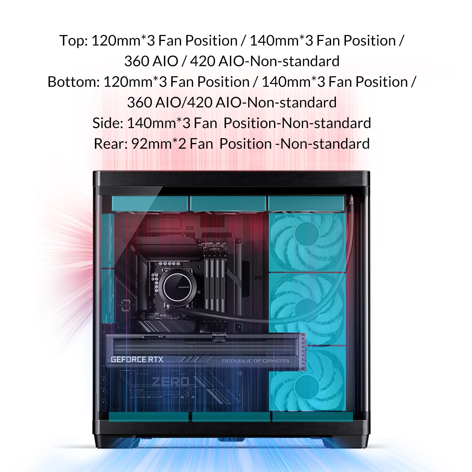Amazon.co.jp: JONSBO TK-4 ブラック ATX PCケース、セパレート