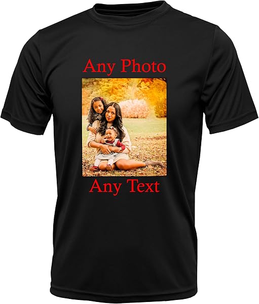 PB TECH Personalised Unisex Stag T-Shirt - Customised Image/Picture/Photo/Text - 4