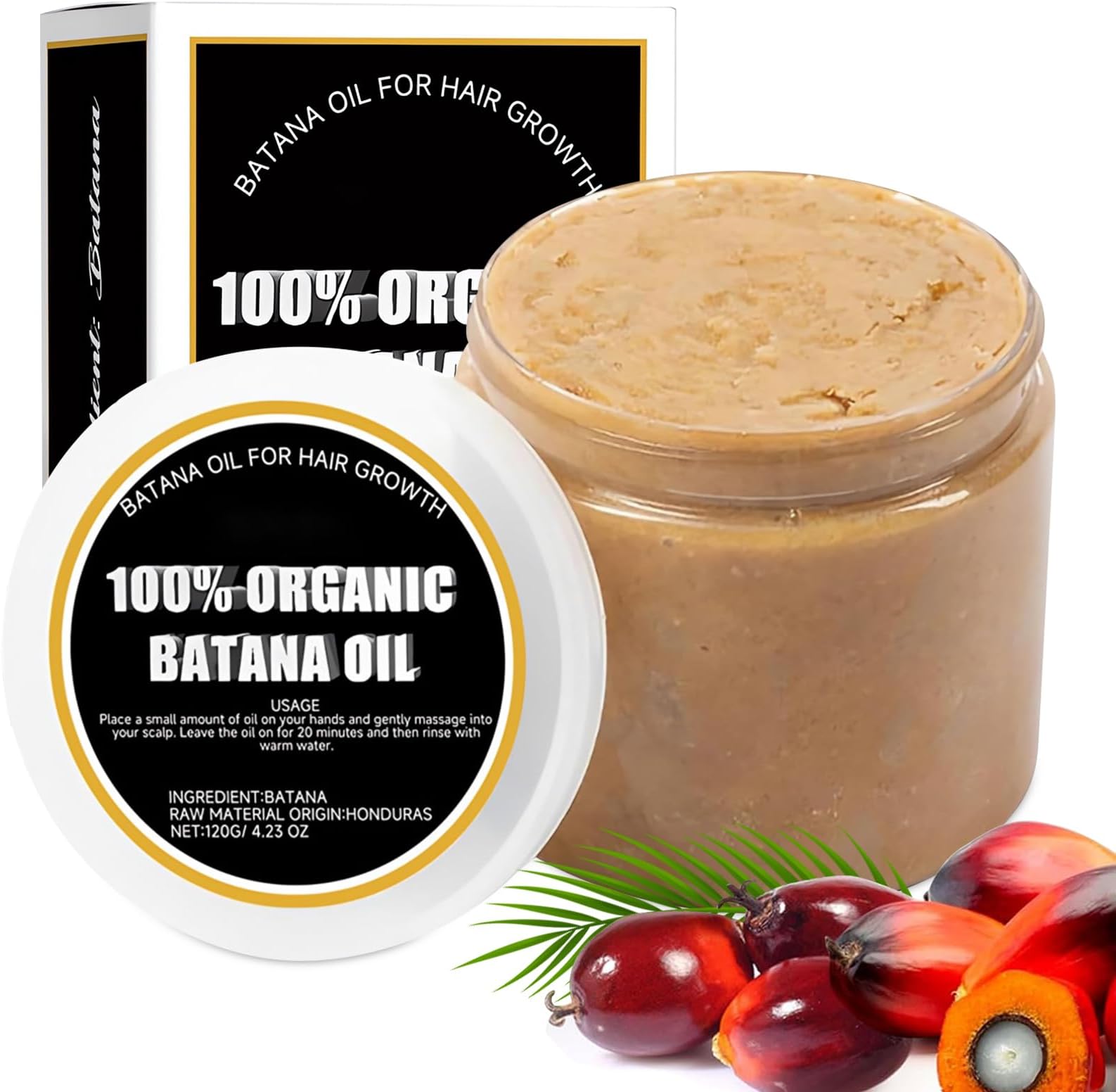 Dr Truth Batana Oil for Hair Growth - 100% Natural Pure Batana Oil Dr Truth, Organic Botana Unrefined | Hair Repair | Nourish And Moisturize | Enhances Thickness, Raw Botana Dr Truth for Men & Women