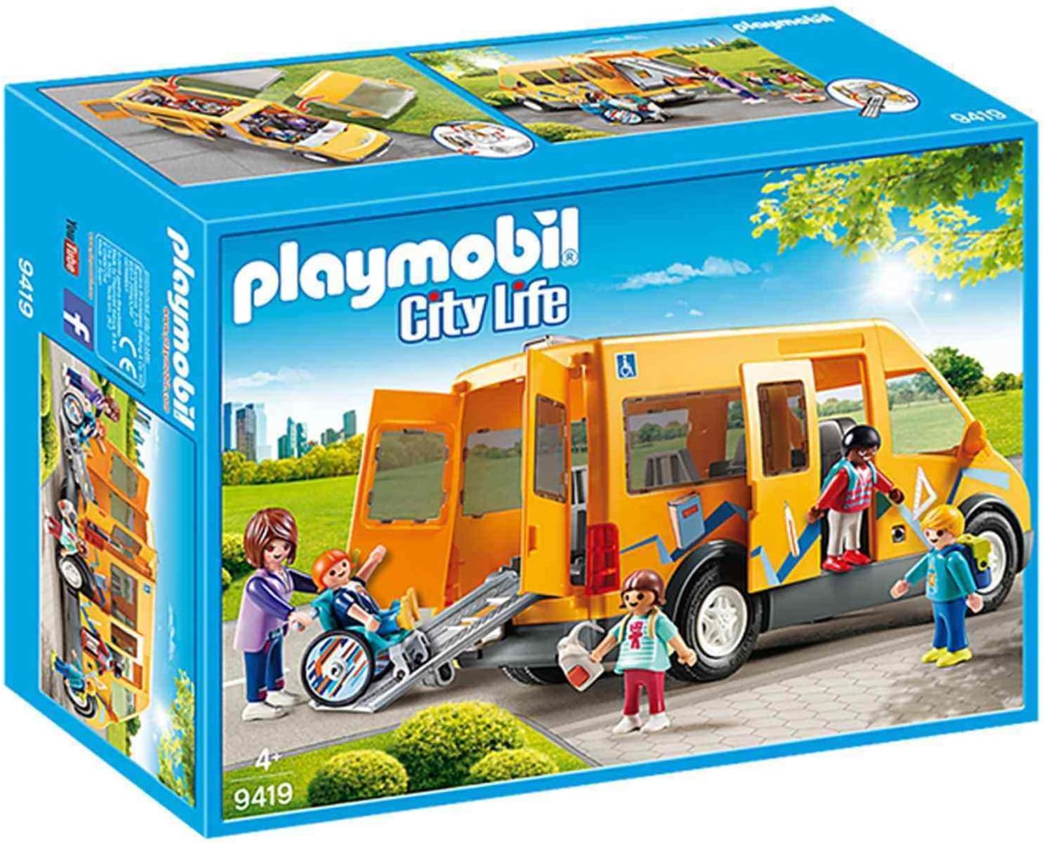 City Life 9419 School Van, For Children Ages 4+