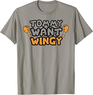 Funny Chicken Wing Tshirt - Tommy Want Wingy T-Shirt