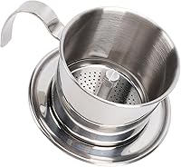 Vista 8 de Pour Over Coffee Maker,Coffee Filter Drip Maker,Vietnamese Coffee Maker Portable 200ml Thickened 304 Stainless Steel Coffee Drip Filter Maker for