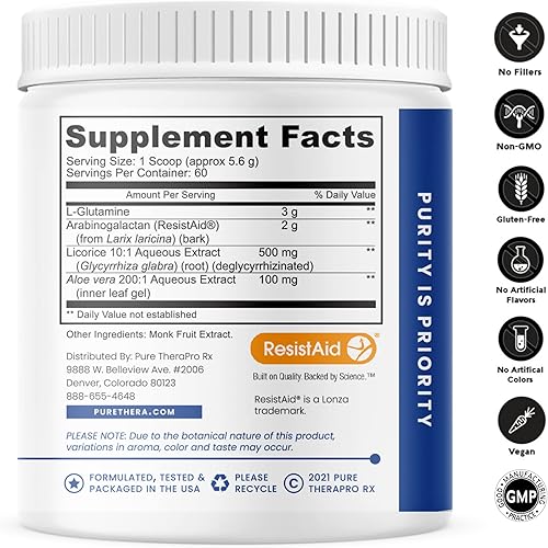 Miniatura 4 de Pure Therapro Rx Paquete de reparación y defensa intestinal