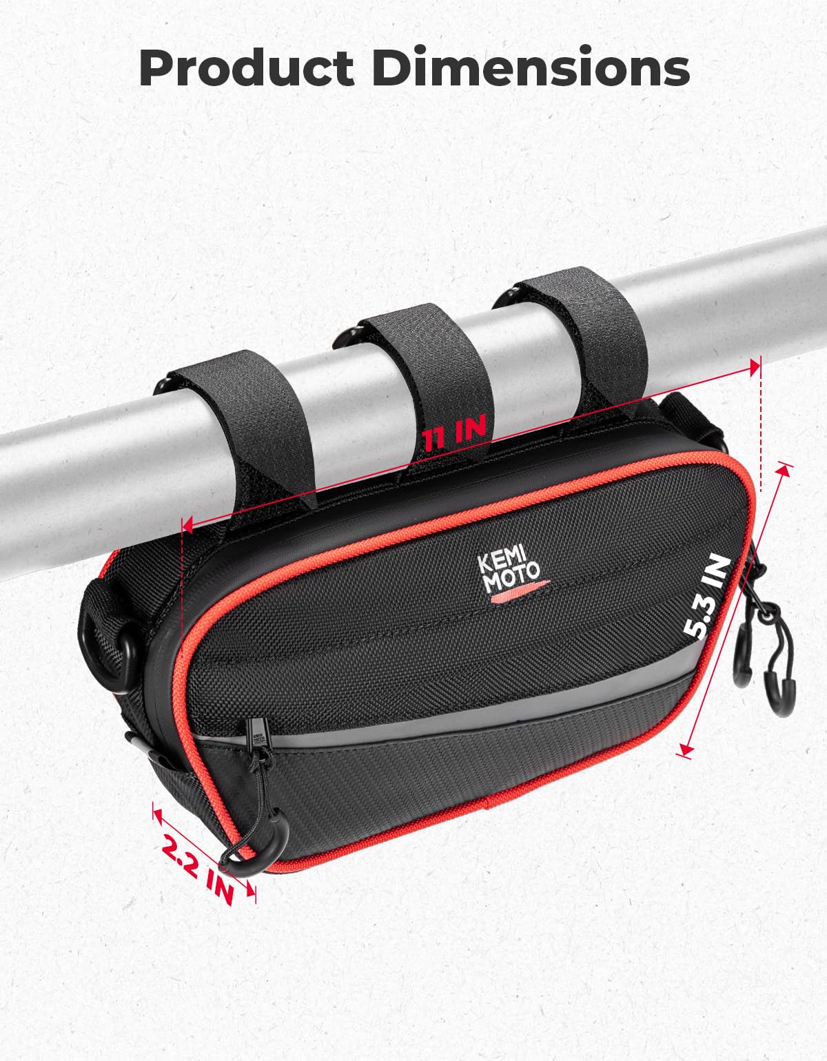 Amazon.com: KEMIMOTO UTV Roll Cage Storage Bag Universal 1680D