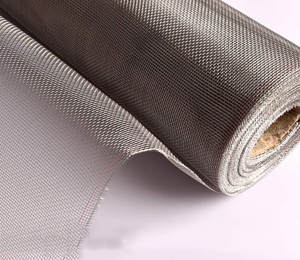 LRQY 304 Noble Beam Fly Screen for Window Doors, Reliable Insect Protection Prevents Rodents From Entering, Convenient to Cut and Install, 120 x 300 cm (47 x 118 Inches)