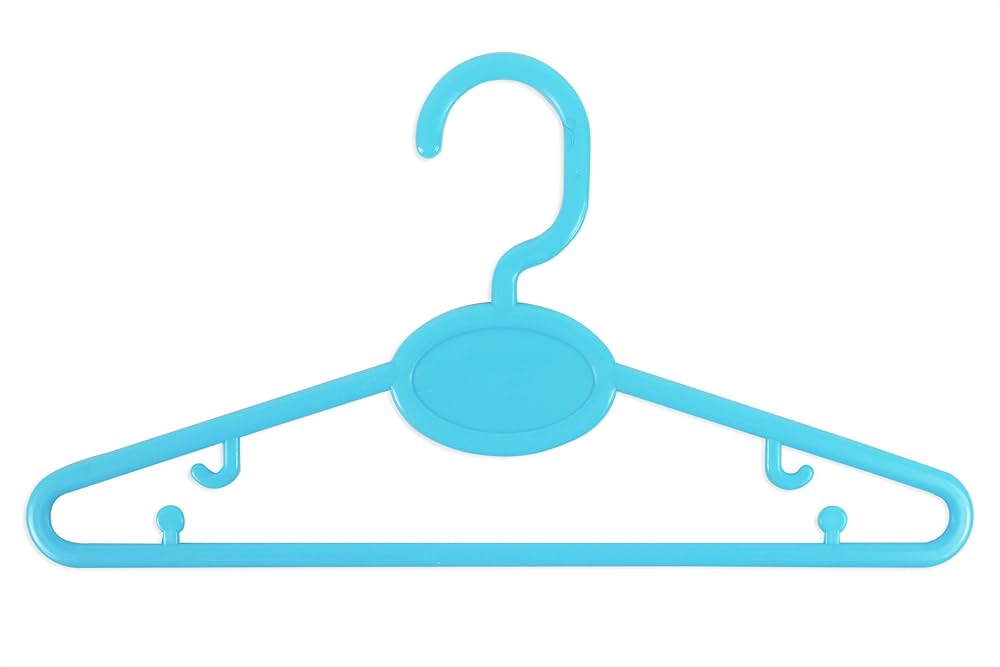 Pack Of 40 Baby Clothes Nursery Wardrobe Coat Hangers Hooks For Hanging Tops Skirts Trousers Available In Pink Blue Or White Blue